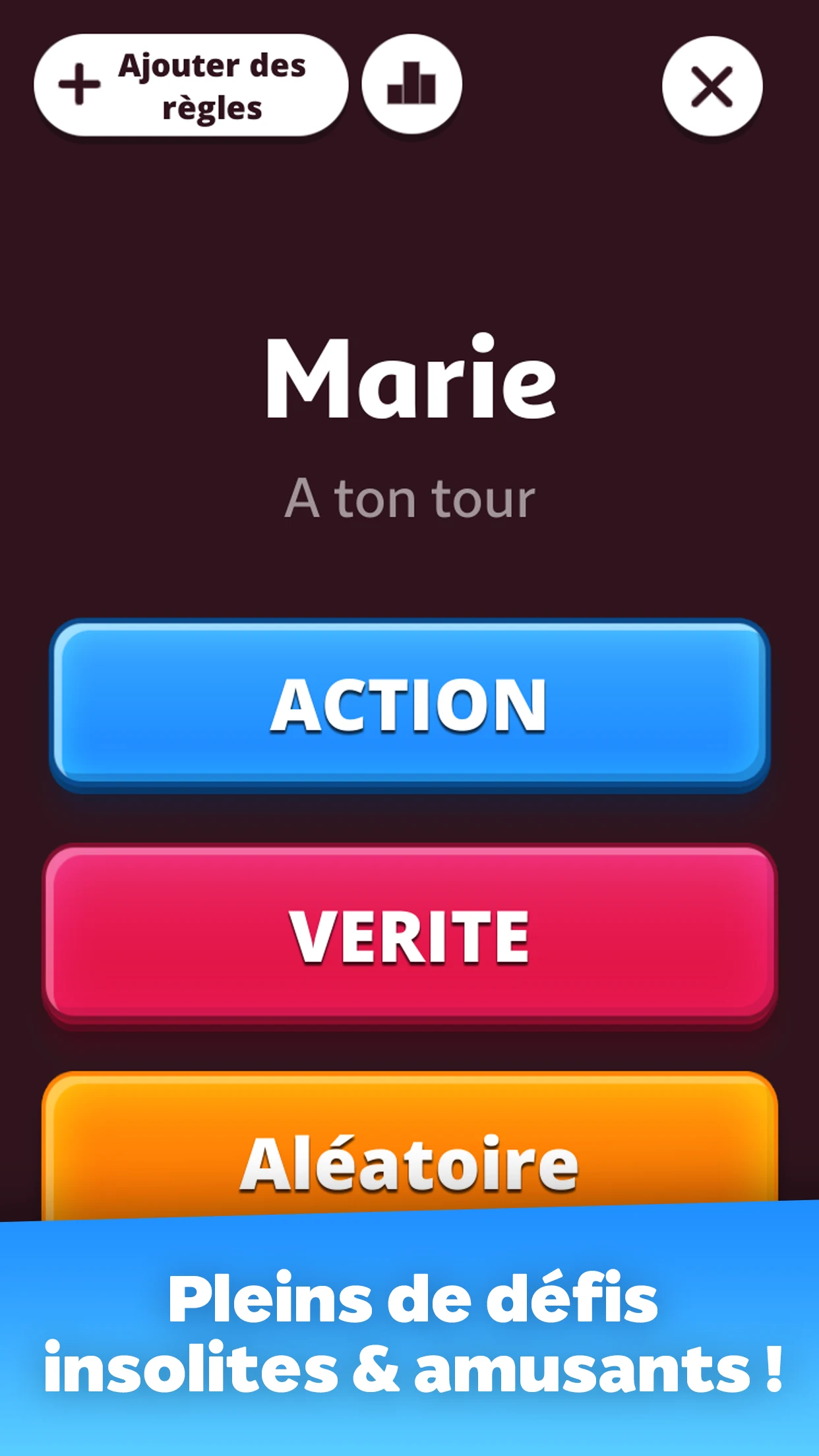 Action ou Vérité Famille screenshot